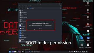 Kali Linux-solve “root folder permission denied “ file access in kali root permission #kali #linux