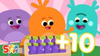 Adding Up To 10  Bumble Nums Counting Song  Super Simple Songs