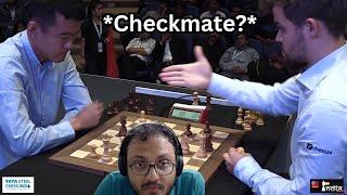 That firm handshake at the end  Ding Liren vs Carlsen  Commentary by Sagar Shah