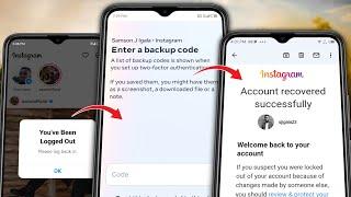 Fix Enter a backup code Instagram Login Problem  How to Get Backup code for Instagram without Login