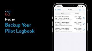 How to Backup Your Data - LogTen Digital Pilot Logbook