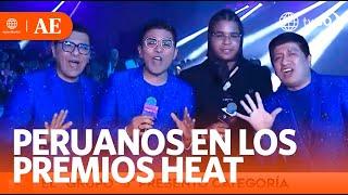 Peruanos en los Premios Heat   América Espectáculos HOY