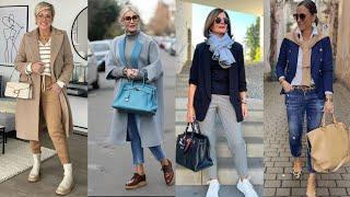Causal winter outfits inspiration for women over 40 50 60  Chic outfits