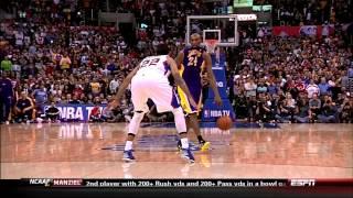 Kobe Bryant Chews Jersey Drains Jumper - Lakers @ Clippers 142013