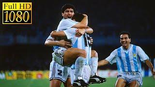 Argentina - Romania World Cup 1990  Full highlight -1080p HD  Diego Maradona