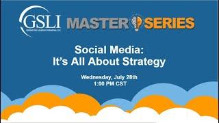 Master Series - Social Media Its All About Strategy