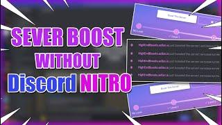 How to Boost A Discord Server With & Without Nitro 2024