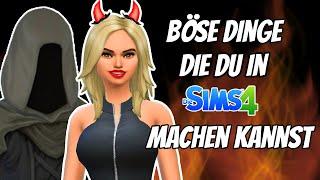 BÖSE Dinge die du in SIMS 4 machen kannst OHNE MODS I Böse SIMS 4 Gameplay Ideen