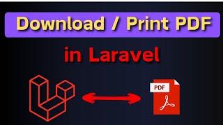 How to Print & Download PDF from Databse Table in Laravel  Laravel E-Commerce Project