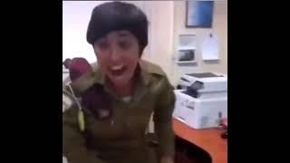 Hahaha military girl laughing 