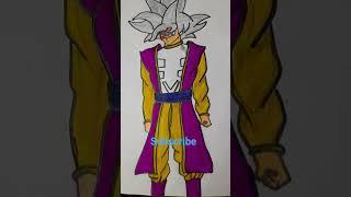 This is the drawing of Grand Zeno Goku #viral #drawing #short #subscribemychannel