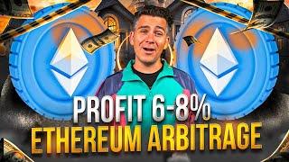 Crypto Arbitrage  New Strategy Trading Ethereum  Profit 6-8%  June 2024  Arbitrage Trading