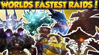 Destiny ALL Worlds Fastest Raid Speedruns Destiny 1 & 2