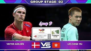Viktor Axelsen vs Lee Cheuk Yiu  Group Stage  Thomas & Uber Cup 2024 Badminton