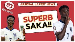 Arsenal latest news Sensational Saka  Saliba Madrid rumours  Gabriels future  Biereth reaction