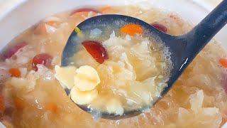 Why doesnt your white fungus produce glue? Teach you how to cook white fungus soup soft and sweet