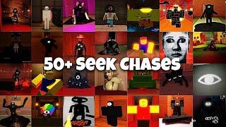 ROBLOX-Doors Seek chase VS 50 Other Fanmade Doors Seek chase ️