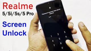 Realme 55i5s5 Pro Hard Reset Forgot Password PIN Pattern Unlock