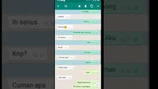 PRANK CHAT TEMEN  PAKE LAGU MENYESAL VERSI CEWEK