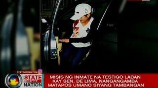 Tangkang panunuhol umanoy na-record ng asawa ng inmate na testigo laban kay Sen. De Lima