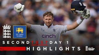 Joe Root Hits 33rd Test Ton  Highlights - England v Sri Lanka Day 1  Rothesay Test 2024