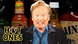 Conan OBrien Needs a Doctor While Eating Spicy Wings  Hot Ones