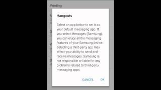 How to change Default Messaging App Android 5.1