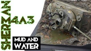 SHERMAN M4A3 76W knocked out lying in the mud and water - part 4 Dragon 6325