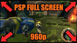 PSP Tutorial Set PSP Full Screen hdmi TV Output and optimal timings 960p for OSSC