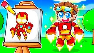 Become Whatever SUPERHERO You Draw In Roblox