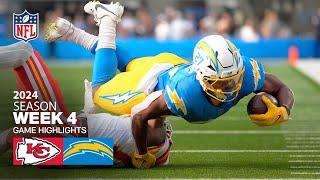 Hoogtepunten van de wedstrijd Kansas City Chiefs versus Los Angeles Chargers  NFL 2024 seizoensweek 4