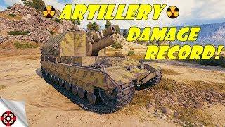 World of Tanks - Artillery DAMAGE RECORD WoT artillery gameplay