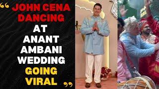 JOHN CENA DOING BHANGRA AT ANANT AMBANI WEDDING INDIAN ATTIRE