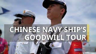 Chinese naval training ship arrives in the Philippines