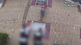 Suspect Tries to Flee From Police by Scaling Apartment Building Cops