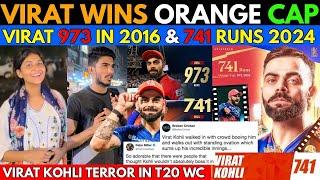 Virat Kohli Wins IPL 2024 Orange Cap  Virat Break Messi Ronaldo Most Hashtag Record in Instagram