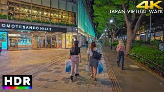 Late Night Walk in Tokyo Harajuku & Omotesando • 4K HDR