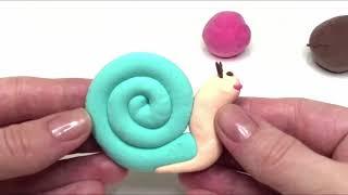 Lecciones de modelado para niños. Esculpimos un caracol de plastilina.