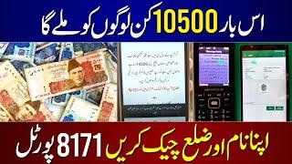 8171 New Portal  BISP 10500 Payment Check By CNIC  Benazir Kafalat Dynamic Survey  Ehsaas Program