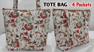 DIY TOTE BAG CUTTING AND STITCHING  Bag making  How to make purse from cloth  How to make bags