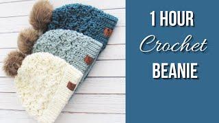 1 Hour Crochet Beanie Easy Pattern