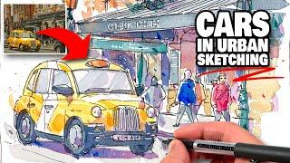 CARS In Urban Sketching - Beginner Tips You Need To Know