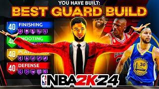 BEST GAME BREAKING GUARD BUILD in NBA 2K24 *NEW* 2-WAY FLOOR-SPACING SLASHER BUILD BEST BUILD 2K24