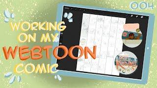 Working on my webtoon comic 004 my storyboarding process