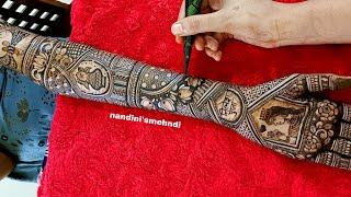 Amazing detailed full bridal mehndi design for hands How to apply easy bridal mehndi Dulhan mehndi