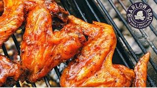Smoked Steakhouse Wings  BBQ Chicken Wings on the Grill  Barlow BBQ