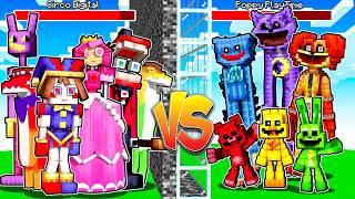 ¡Hice Trampas en Batalla de Mobs CIRCO DIGITAL vs POPPY PLAYTIME 3 en Minecraft - Misaki Gamer