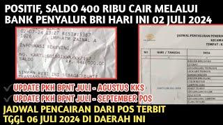 FIX SALDO 400 RIBUan CAIR DI BANK BRI HARI INI 02 JULI 2024️TGGL 06 JULI ADA JADWAL SALUR DARI POS