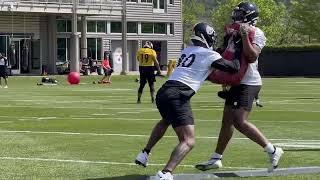 First Look at Steelers TE Darnell Washington at Rookie Minicamp 51323  Steelers Now