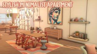 STYLISH MINIMALIST APARTMENT  SIMS 4 SPEEDBUILD  CC